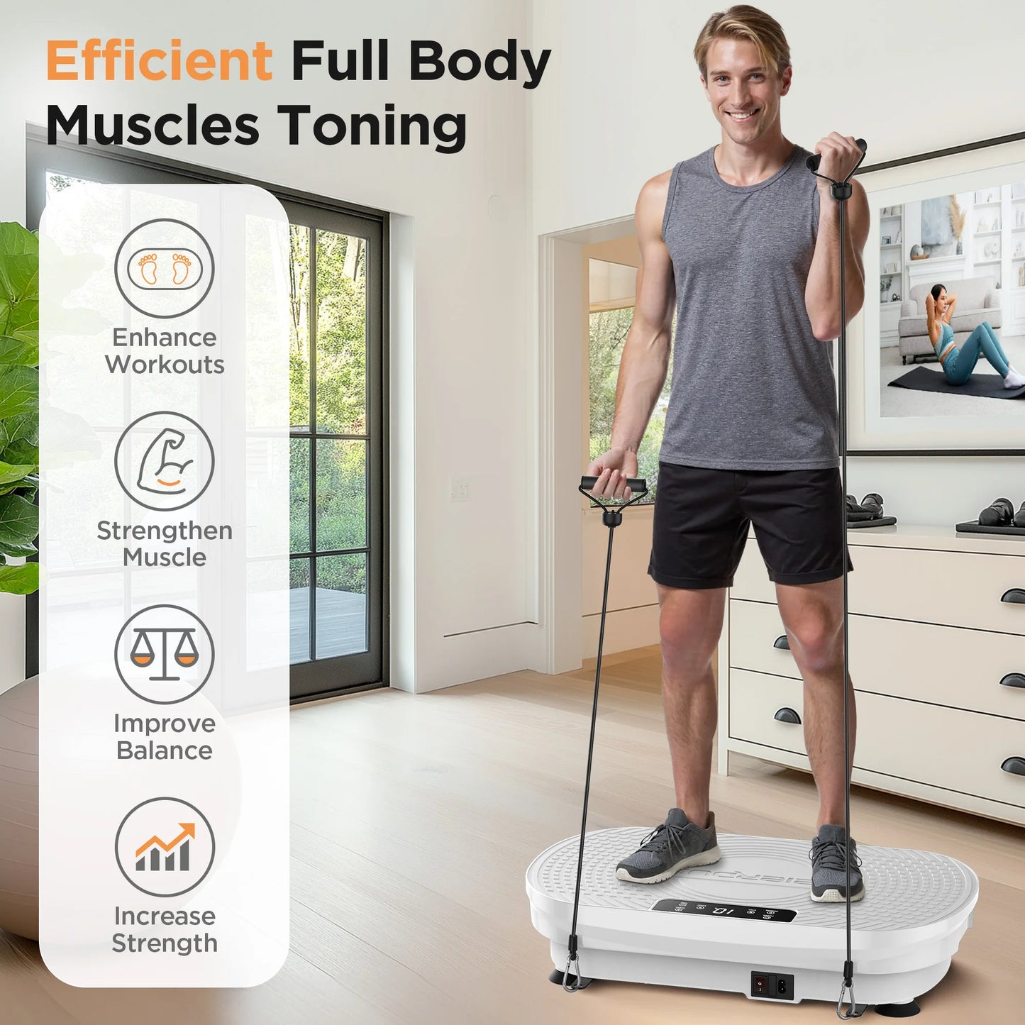 FED Fitness FEIERDUN Vibration Plate For Lymphatic Drainage And Weight Loss