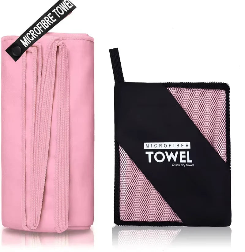 Microfiber Quick Dry Bath Towel With Portable Bag Highly Absorbent