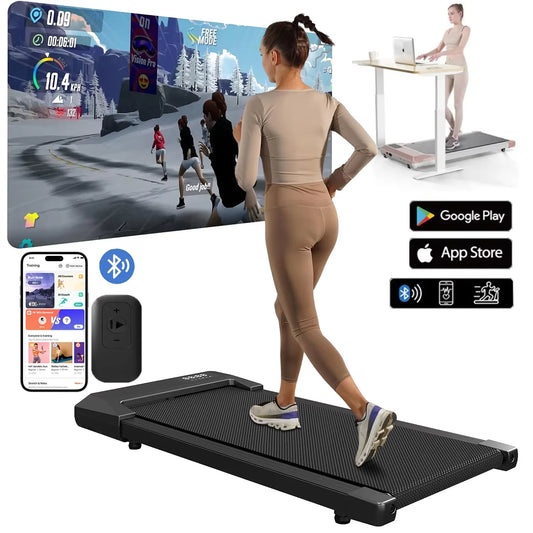 Superun 2in1 Treadmill for Home Fitness Walking Running