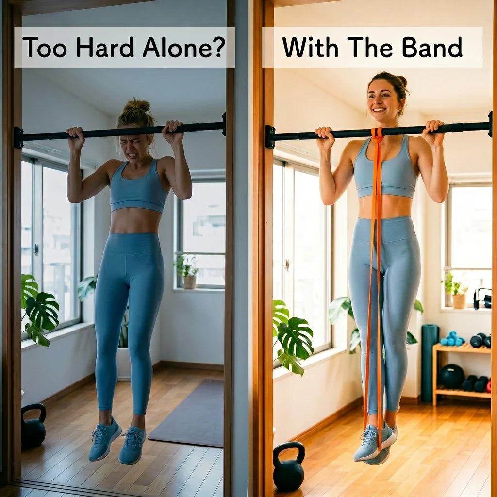 SUNPOW Pull Up Assistance Bands Set 5 Heavy Duty Resistance Bands