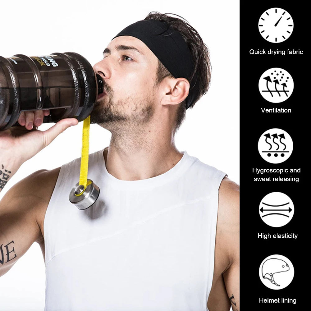 APWIKOGER Sports Headbands For Men Women Sweat Wicking Yoga Hairbands