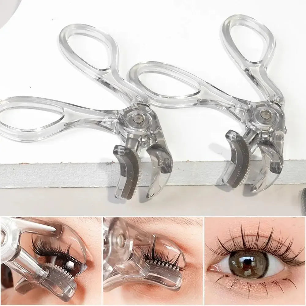Dual-Type Eyelash Curler With Comb And Wide Partial Clip