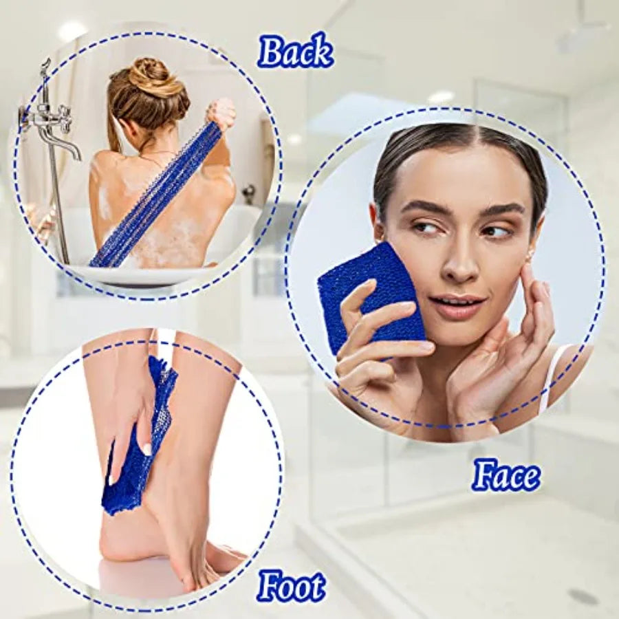 African Net Sponge Exfoliating Bath Scrubber For Shower