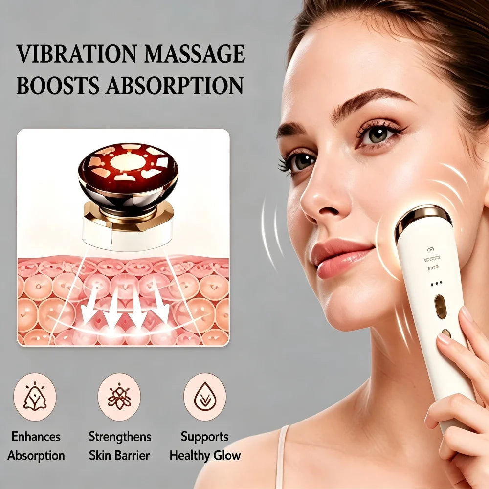 3 In 1 Red Light Facial Device For Neck Tightening