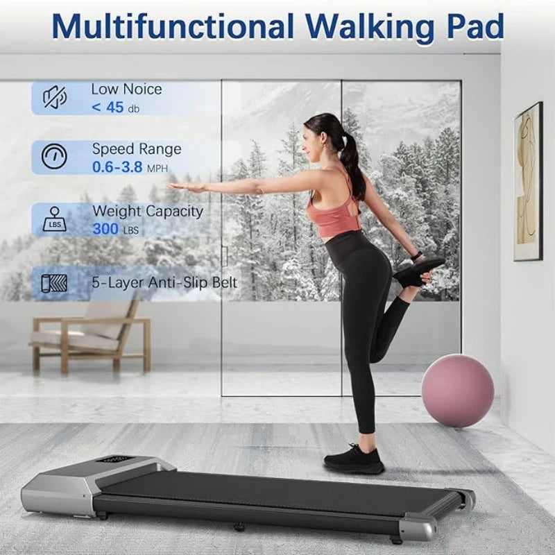 Superun 2in1 Treadmill for Home Fitness Walking Running
