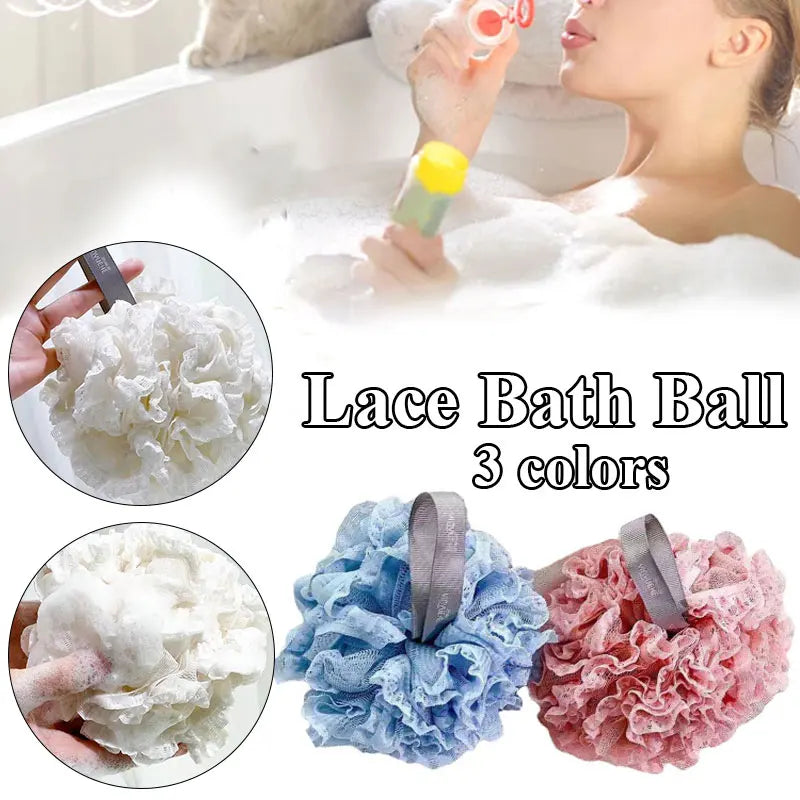 Soft Bath Scrub Mesh Sponge Ball Shower Puff For Bath Accessory