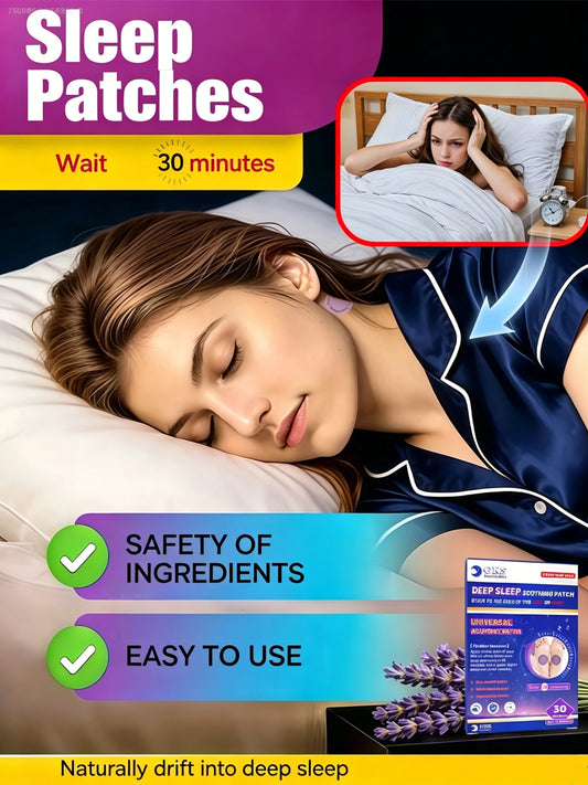 Nighttime Sleep Aid Patches Set With Herbal Fragrance 30 Pieces
