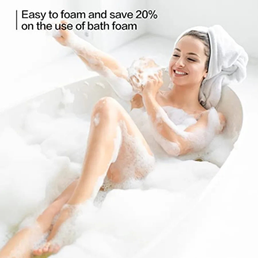 Loofah Bath Sponge Set Exfoliating Mesh Body Scrubber Pouf