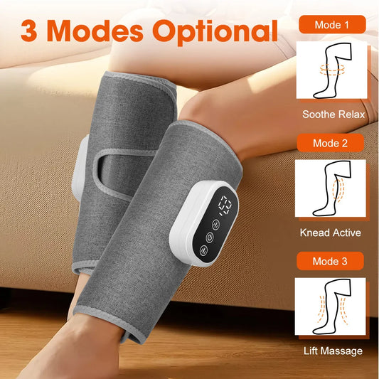 PASTSKY 360 Degree Air Pressure Calf Massager With Heating Wireless