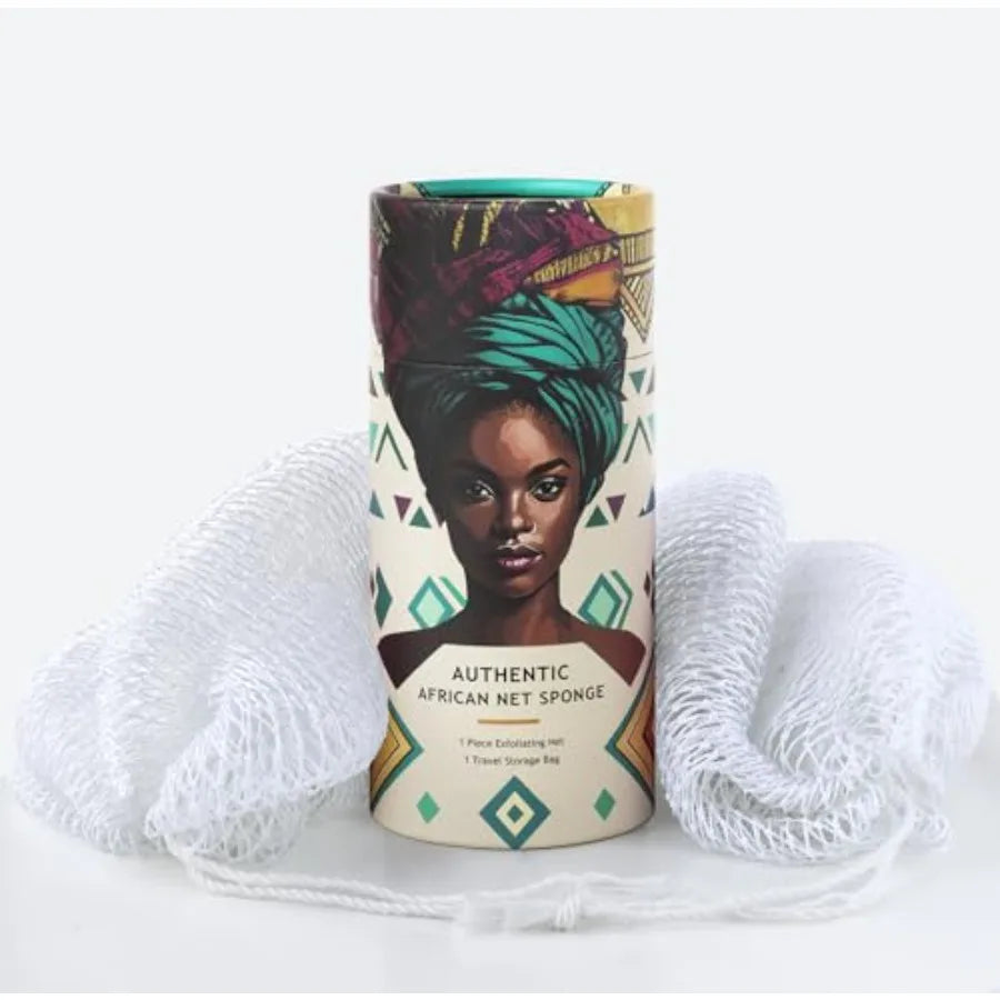 African Net Sponge Back Scrub Exfoliating Shower Scrubber