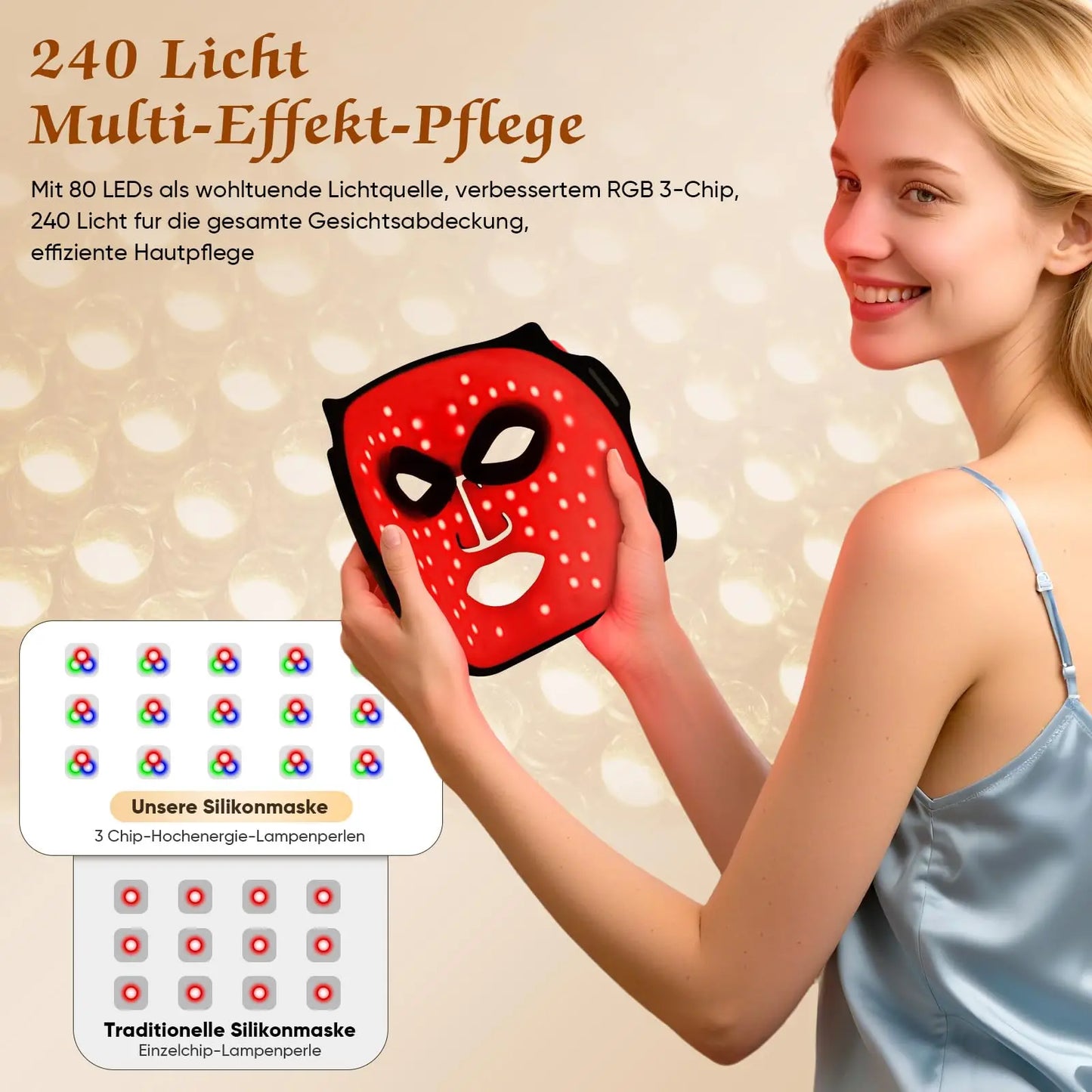 UBilli LED Facial Mask Photon Skin Therapy 7 Modes