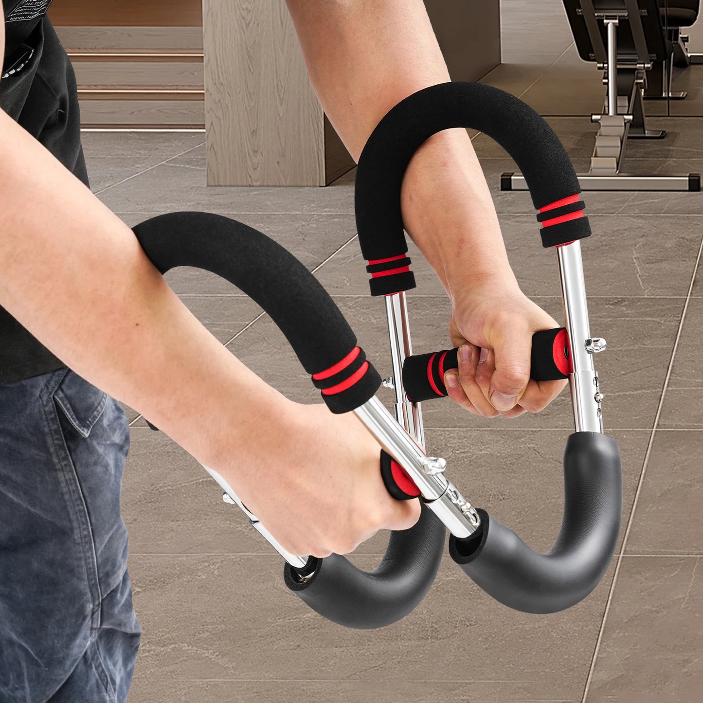Twister Stretching Equipment U Shaped Arm Strength Trainer Home Gym Carbon Steel