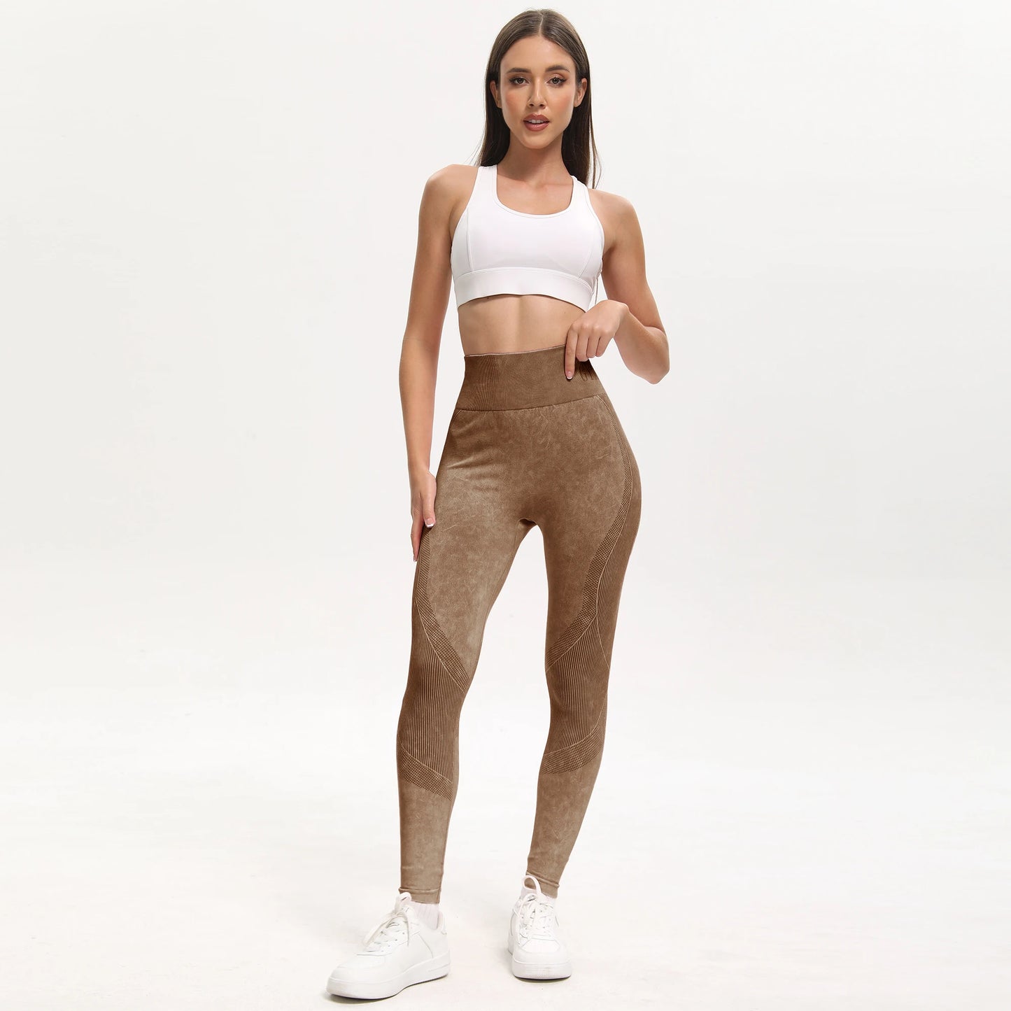 Women's High Waisted Seamless Yoga Leggings Pack of 2