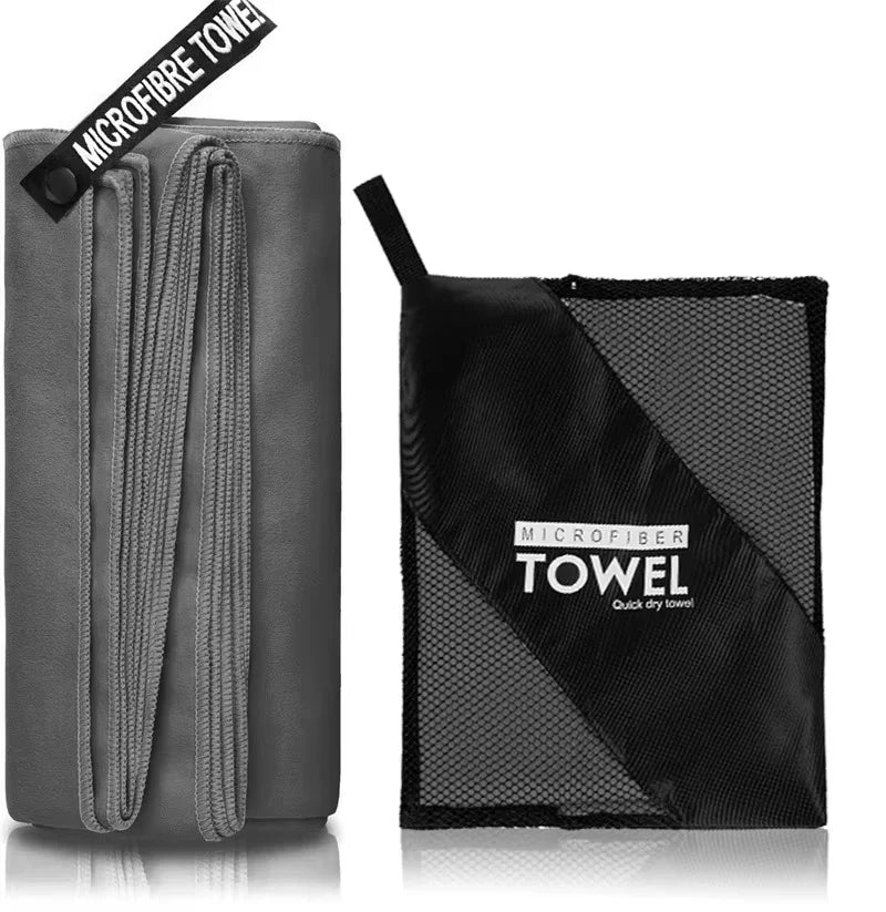 Microfiber Quick Dry Bath Towel With Portable Bag Highly Absorbent