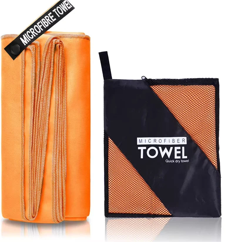 Microfiber Quick Dry Bath Towel With Portable Bag Highly Absorbent