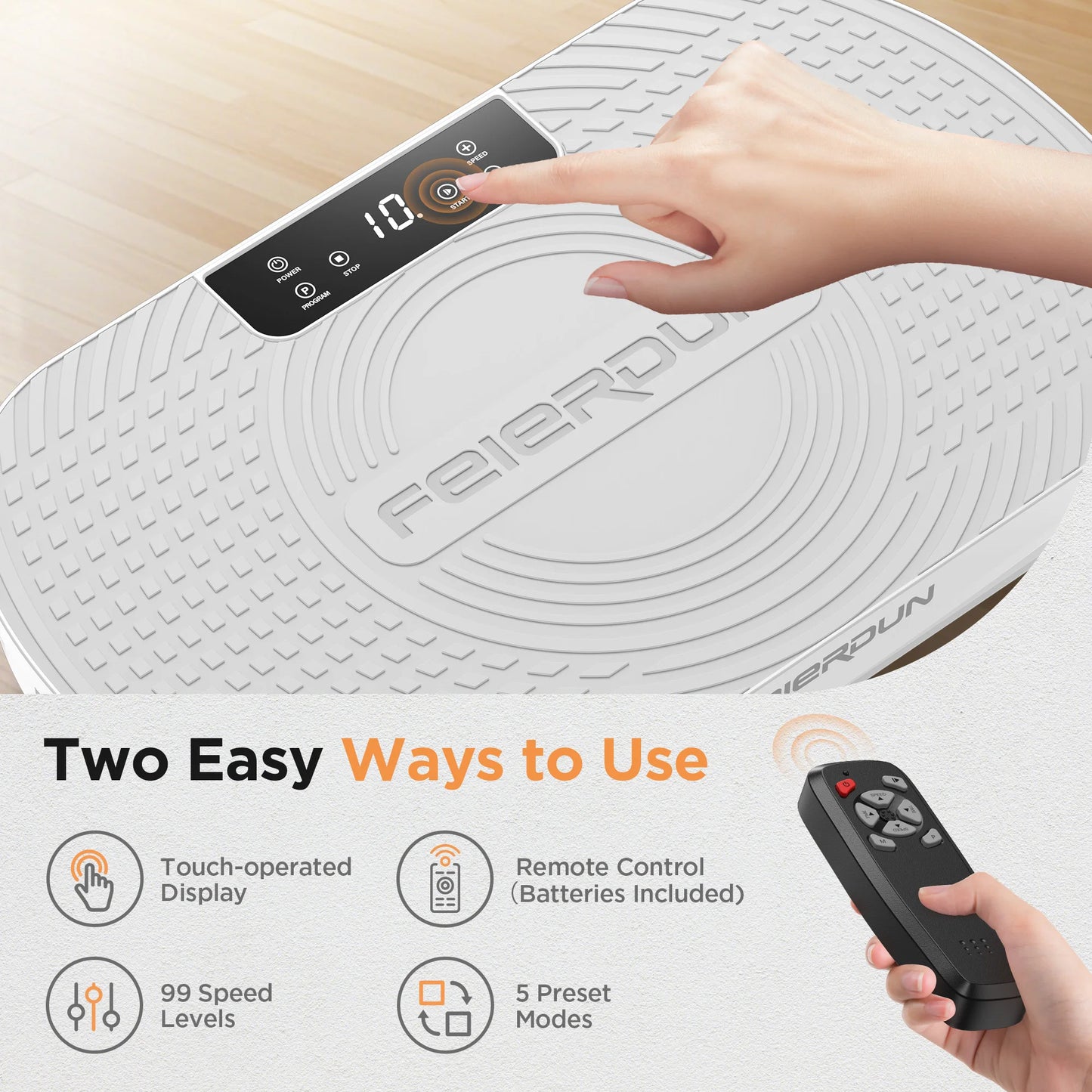 FED Fitness FEIERDUN Vibration Plate For Lymphatic Drainage And Weight Loss