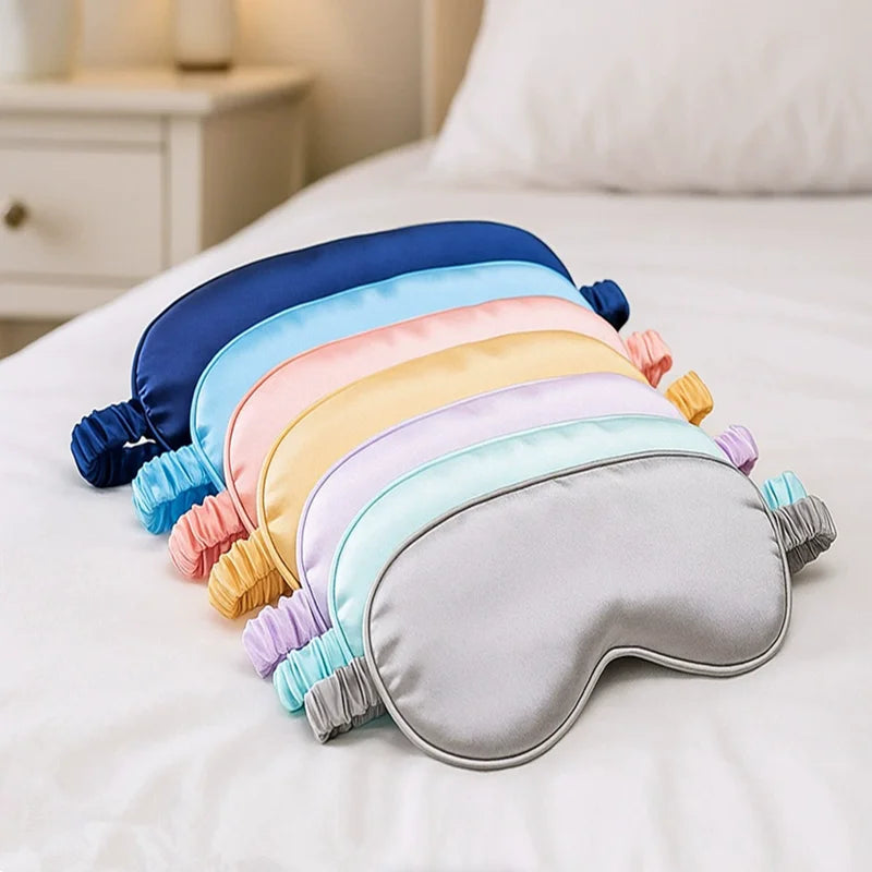Double-Sided Silk Sleep Mask Light Blocking Travel Eye Mask