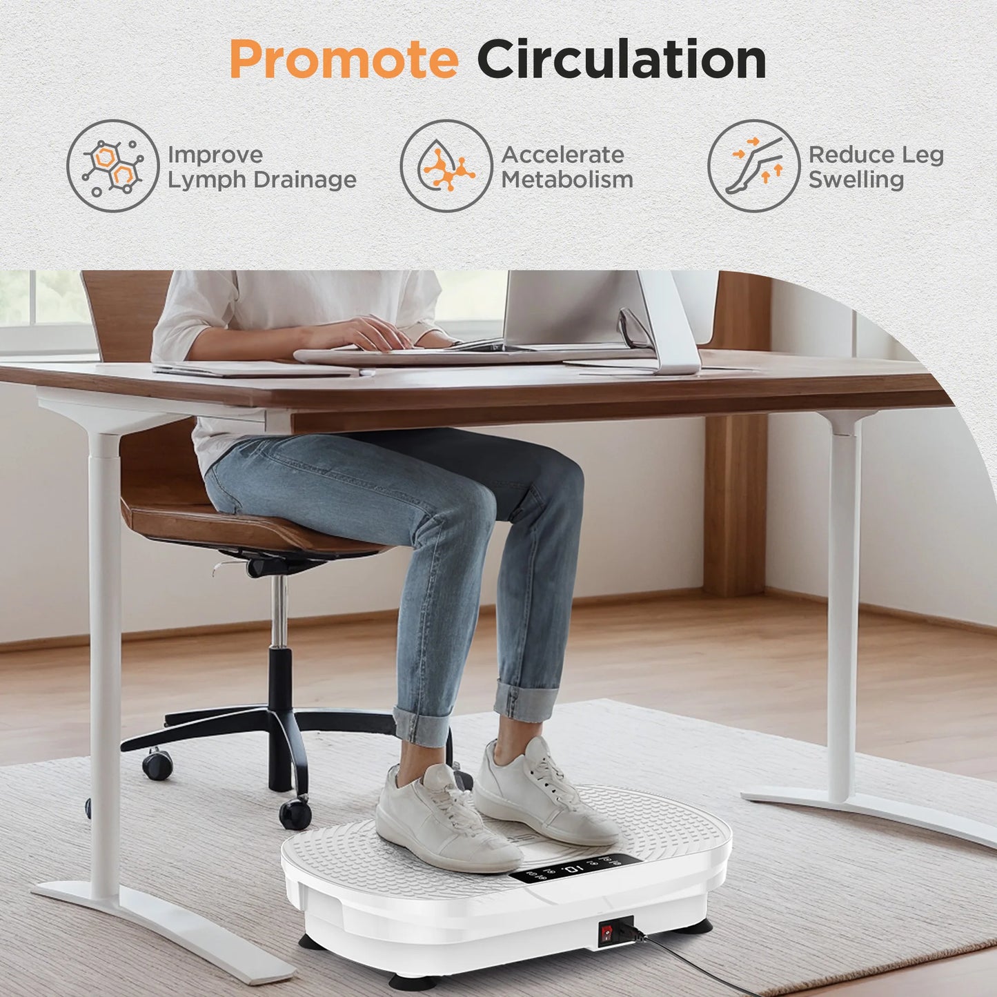 FED Fitness FEIERDUN Vibration Plate For Lymphatic Drainage And Weight Loss