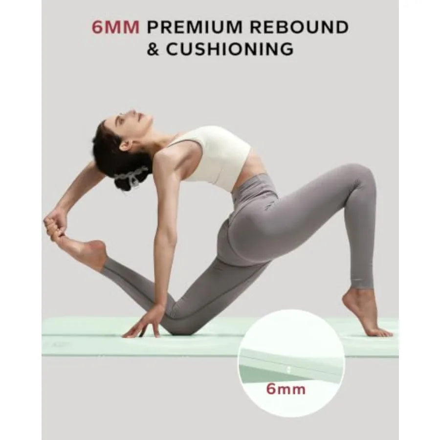 Foldable Yoga Mat Non Slip for Home Workouts and Travel