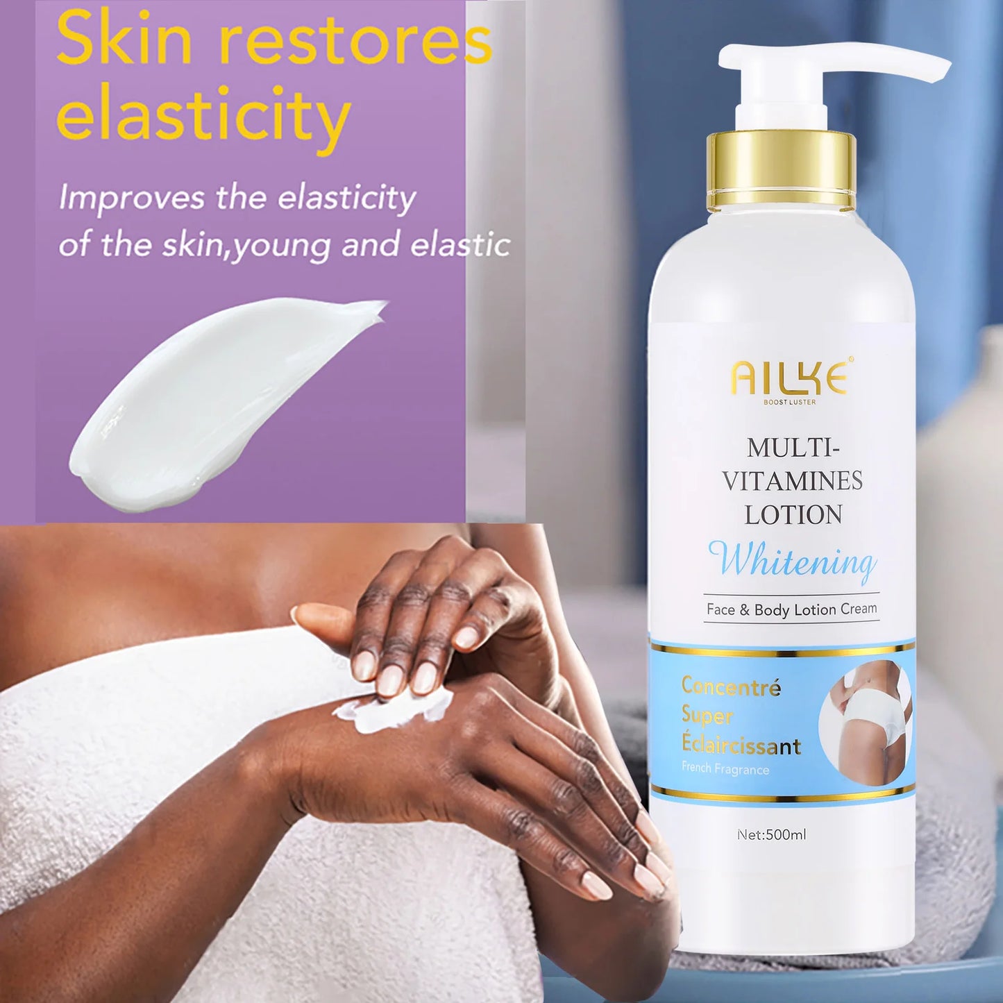 AILKE Brightening Body Lotion for Dark Spots and Whitening
