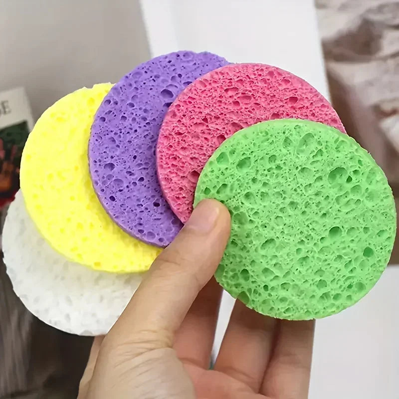 Compressed Facial Sponges 50Pcs Set For Cleansing Makeup Removal Exfoliation