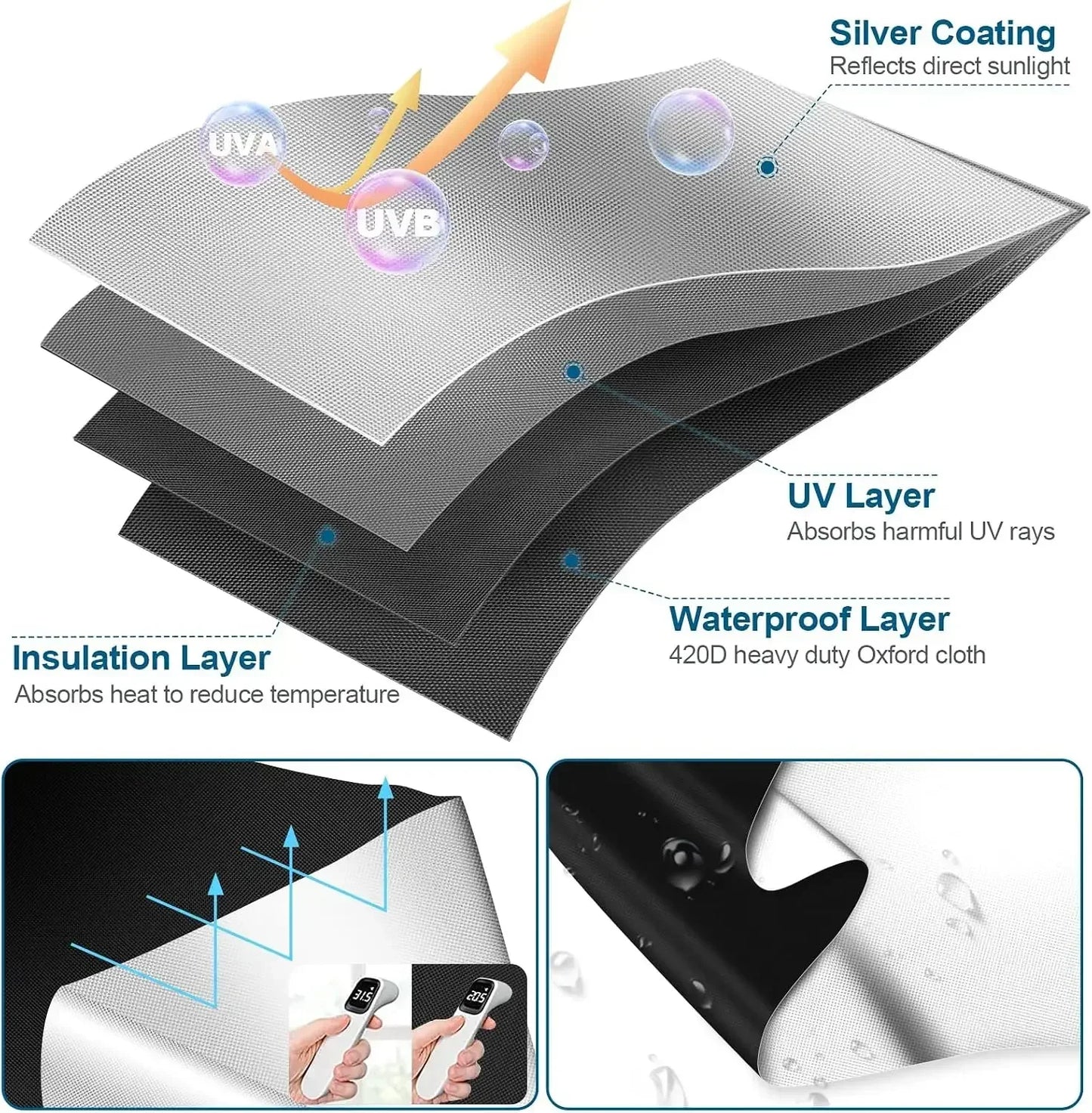 Bedroom 100 Percent Blackout Curtain Polyester DIY Install Portable