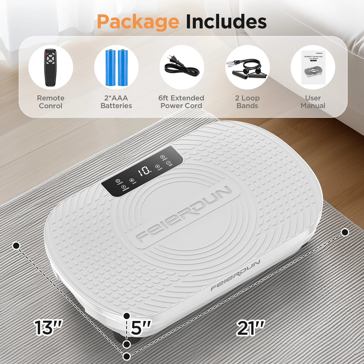 FED Fitness FEIERDUN Vibration Plate For Lymphatic Drainage And Weight Loss