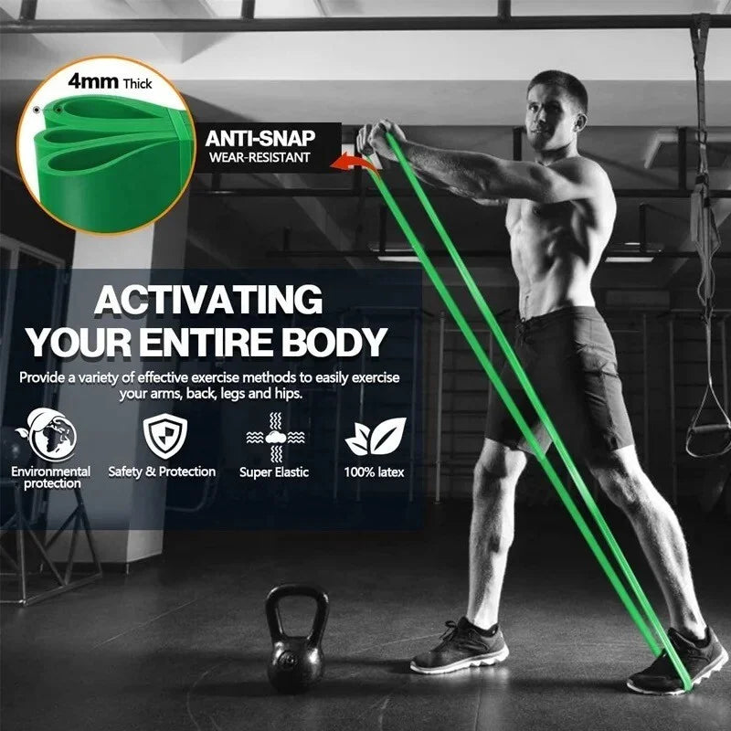Resistance Bands Set With Five Loops For Gym Workout